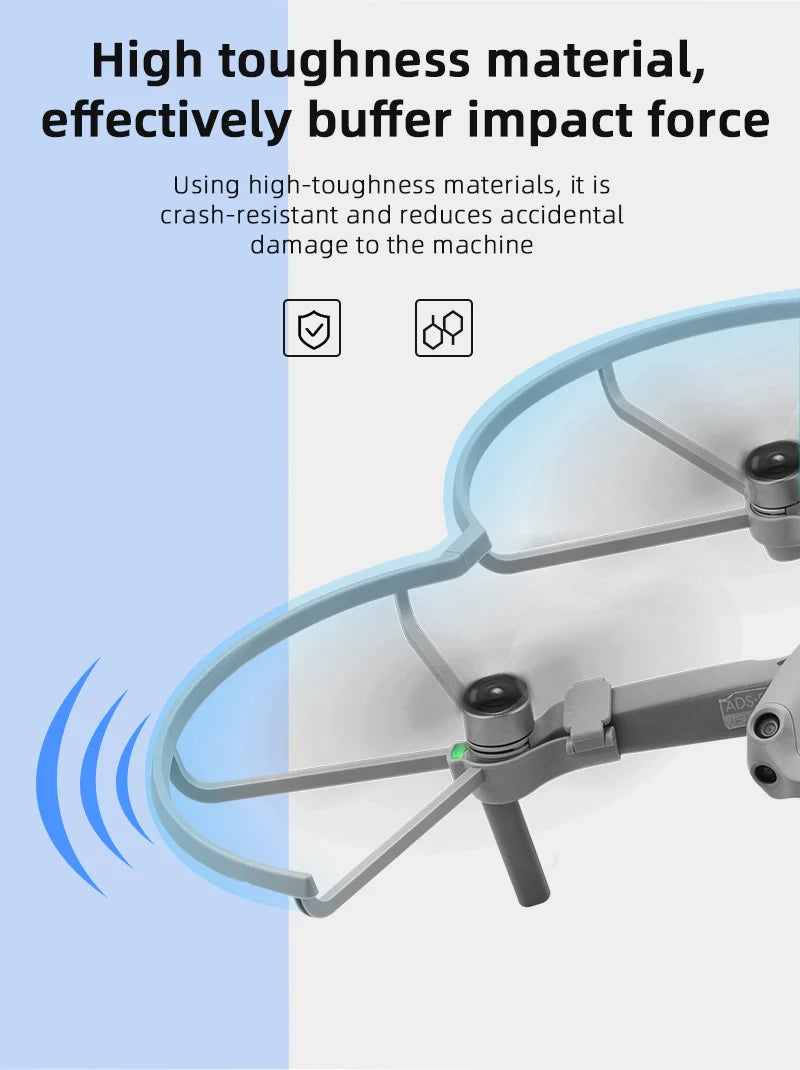 Propeller Guard for DJI Mavic Air 2/2S Drone Protective Cover for mavic air2/Mavic Air 2S Accessories with Foldable Landing Gear 32 Propeller Guard, high-toughness material effectively buffers impact force . it is crash-resistant and