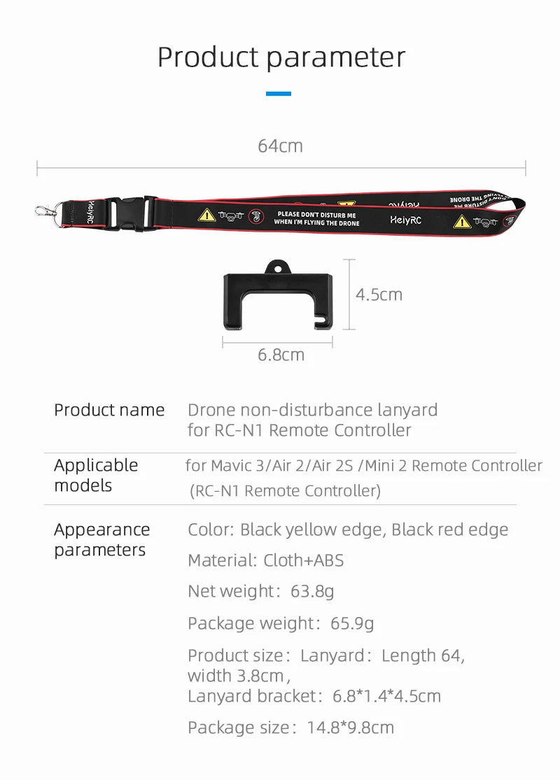Tablet Holder, lanyard for RC-N1 Remote Controller Applicable for Mavic 3/