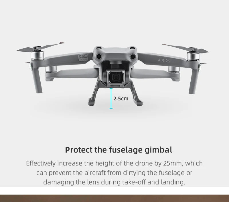 Extensions Landing Gear, AIR 25 2.Scm Protect the fuselage gimbal Effectively increase the