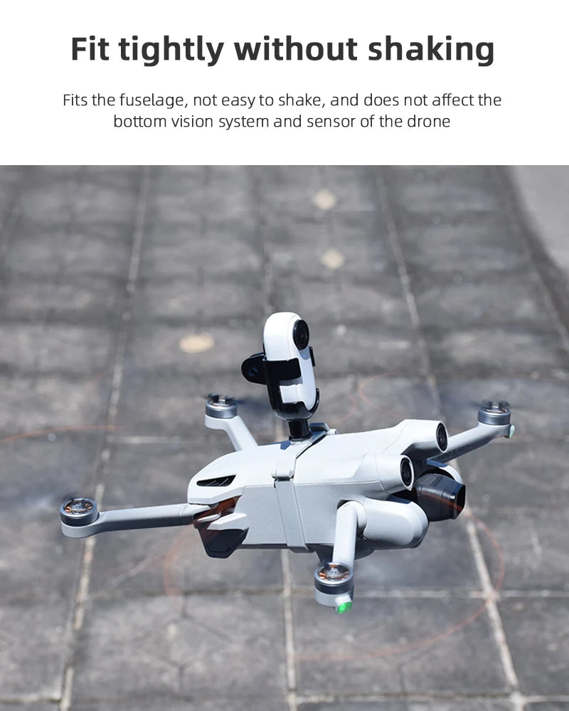 Top Extension Camera Bracket Mount Holder, fit tightly without shaking Does not affect the bottom vision system and sensor of the drone .