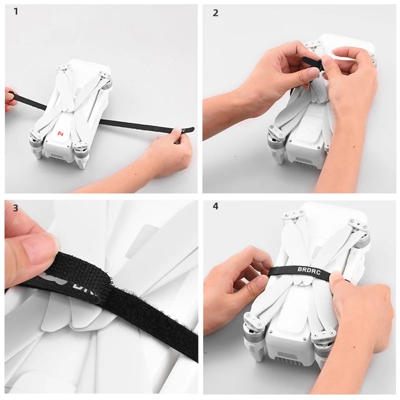 2pcs Propeller, Black,Red - Magic cable tie .