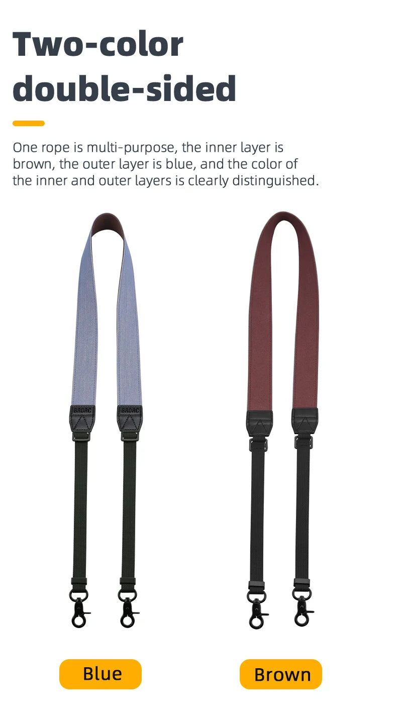 two-color double-sided One rope is multi-purpose, the inner layer is brown,