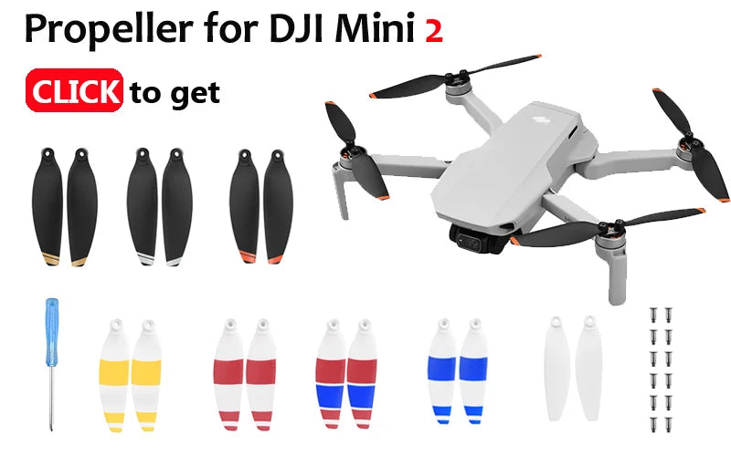 8PCS Replacement Propeller, Propeller for DJI Mini 2 CLICKIto