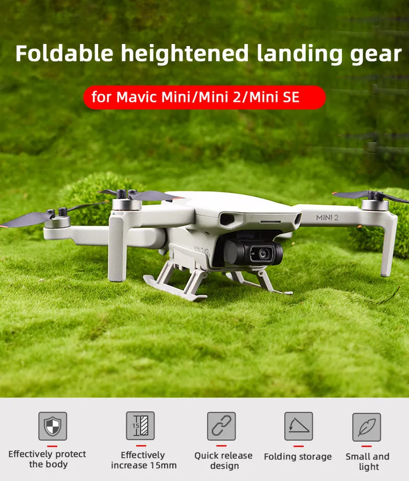 Propeller Protector Guard, heightened landing gear for Mavic Mini/Mini 2/Mini SE MINI 2 Effective
