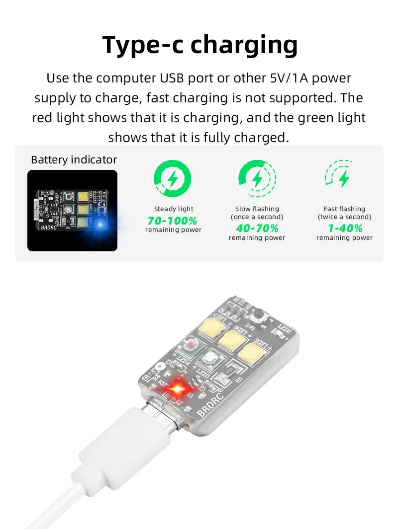 fast charging is not supported . red light shows that it is charging, and the green light