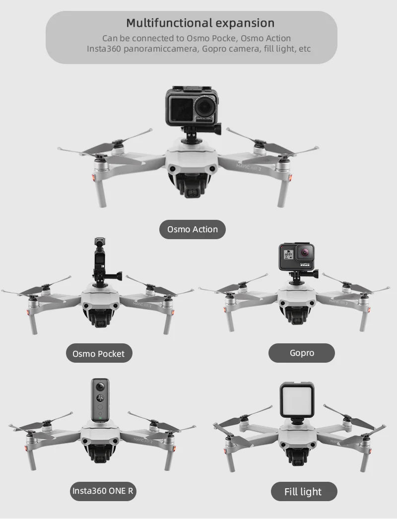 Multifunctional expansion Can be connected to Osmo Pocket Gopro Insta360 ONE