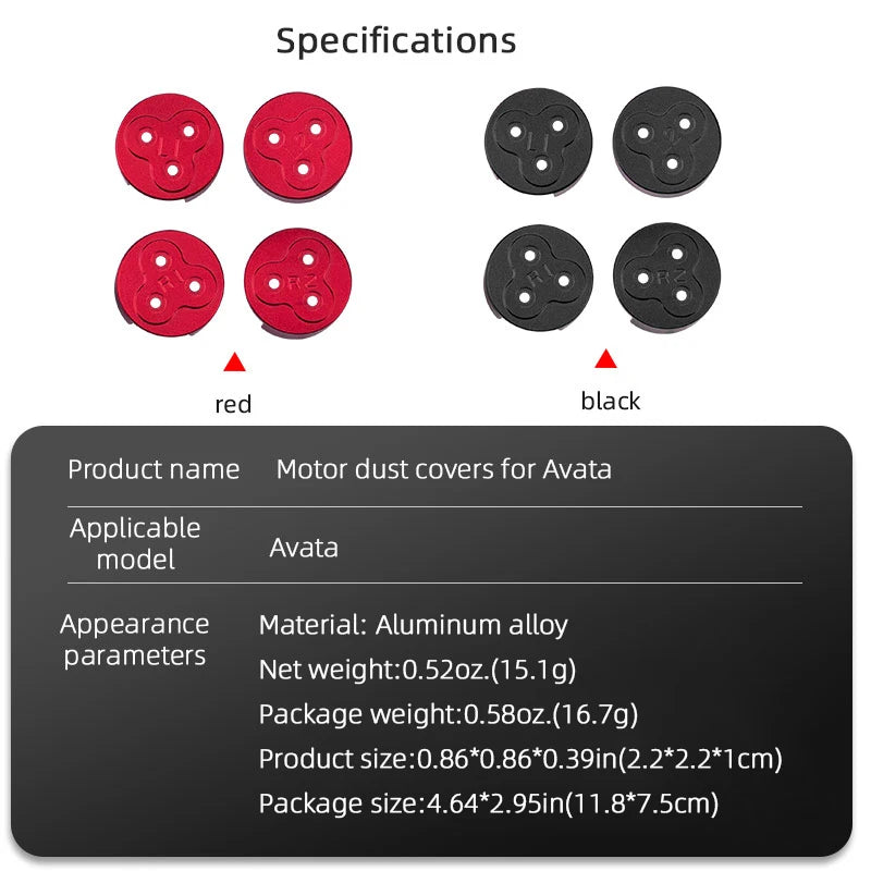 Gimbal Camera Bar for DJI Avata Drone - Lens Bumper Protector Anti-collision Aluminum Alloy PTZ Guard Accessories 26 Gimbal Camera Bar for DJI Avata Drone, Specifications red black Product name Motor dust covers for Avata Applicable Ava
