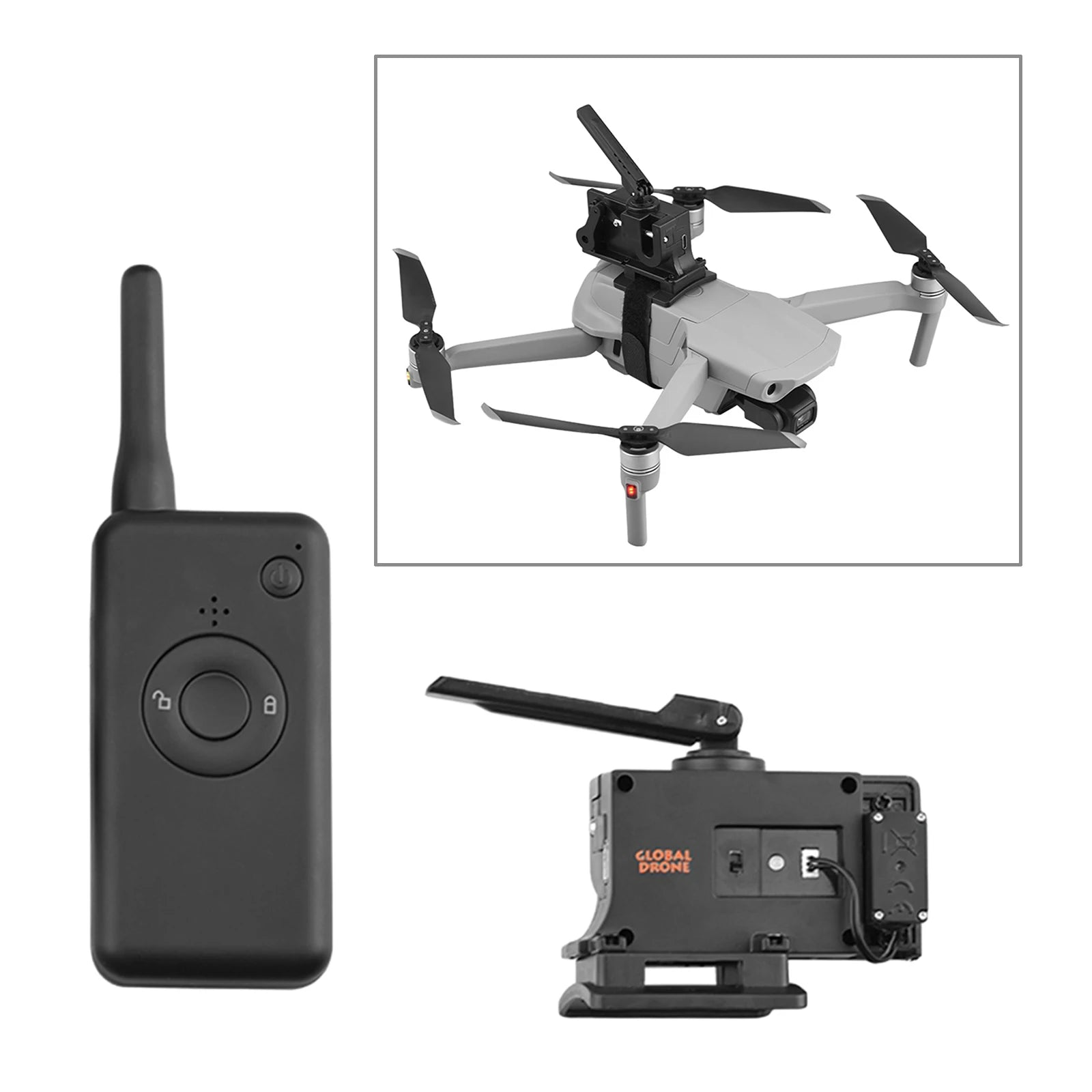 Drone Drop Device Drone Thrower Release Device, the drone realizes long-distance transmission of items, Used for airdrop materials,