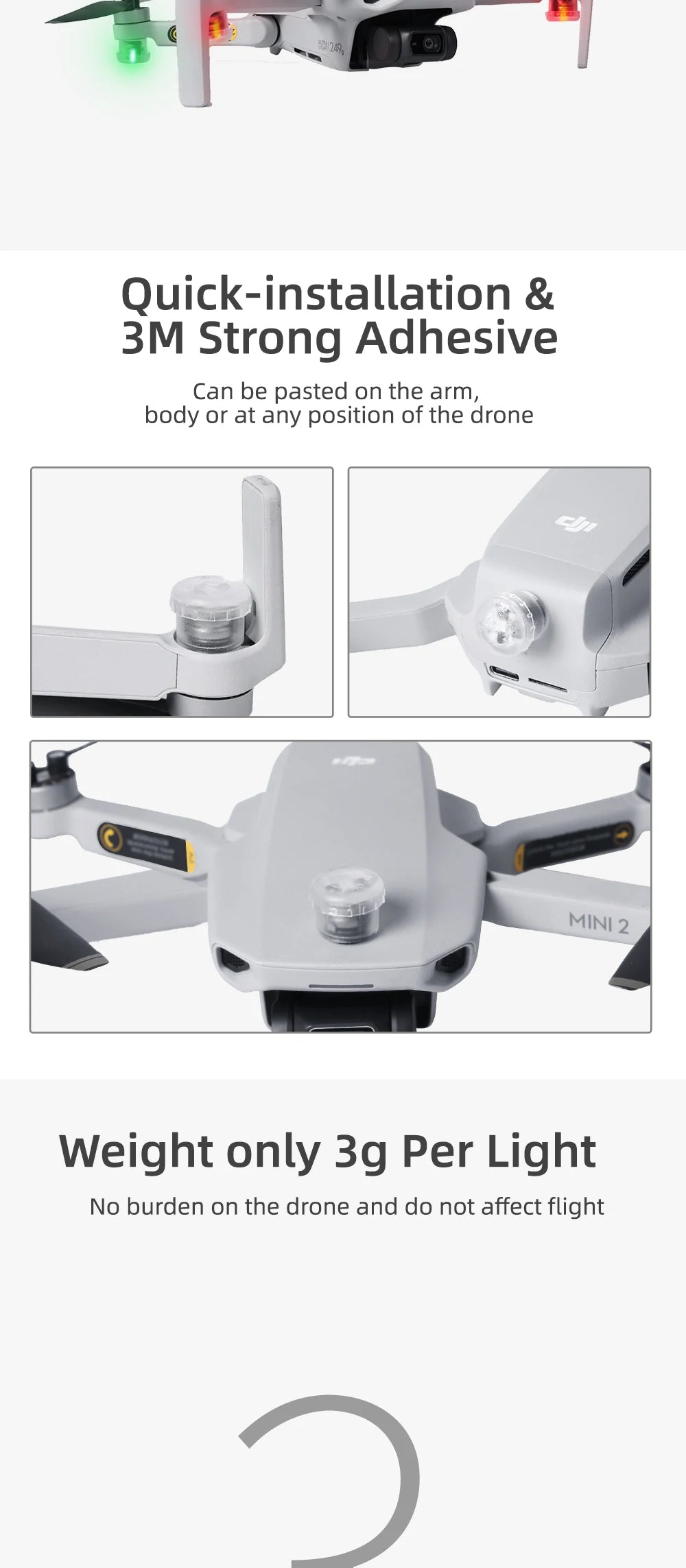 Head Flashing Light For DJI MINI 2