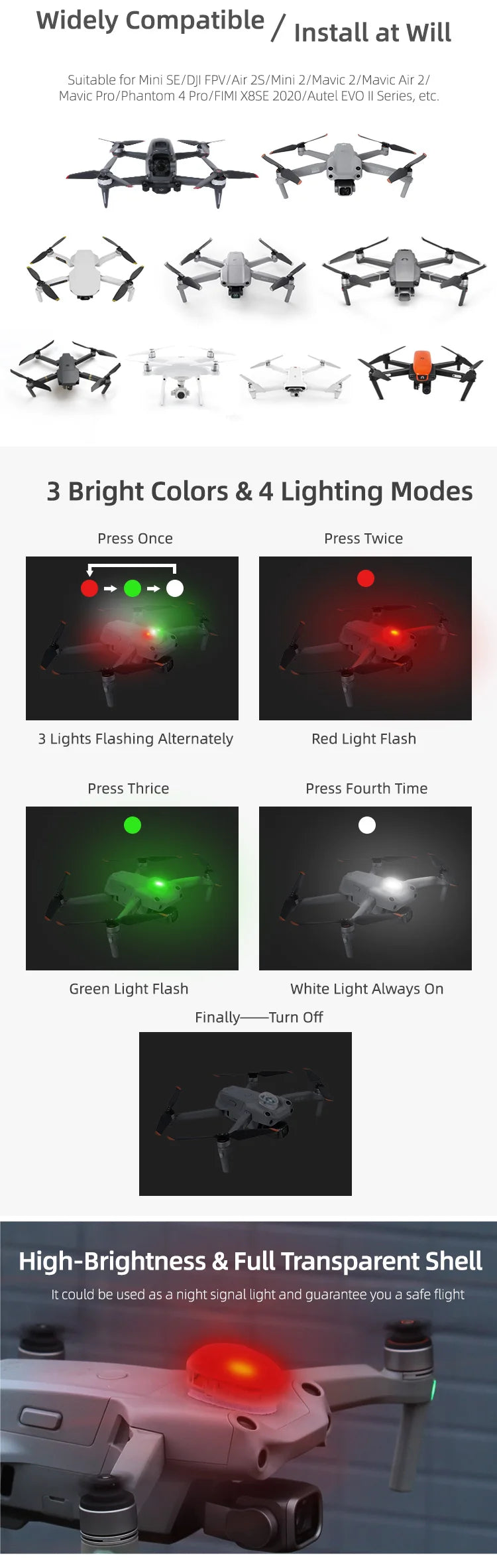 Suitable for Mini SE/DJI FPV/Air 2S/Mini