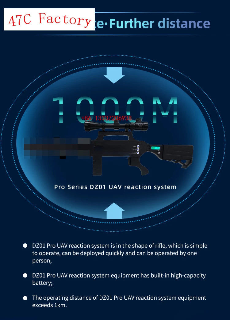 Anti Drone Device, e Further distance 84113387296938 Pro Series DZO1 UAV