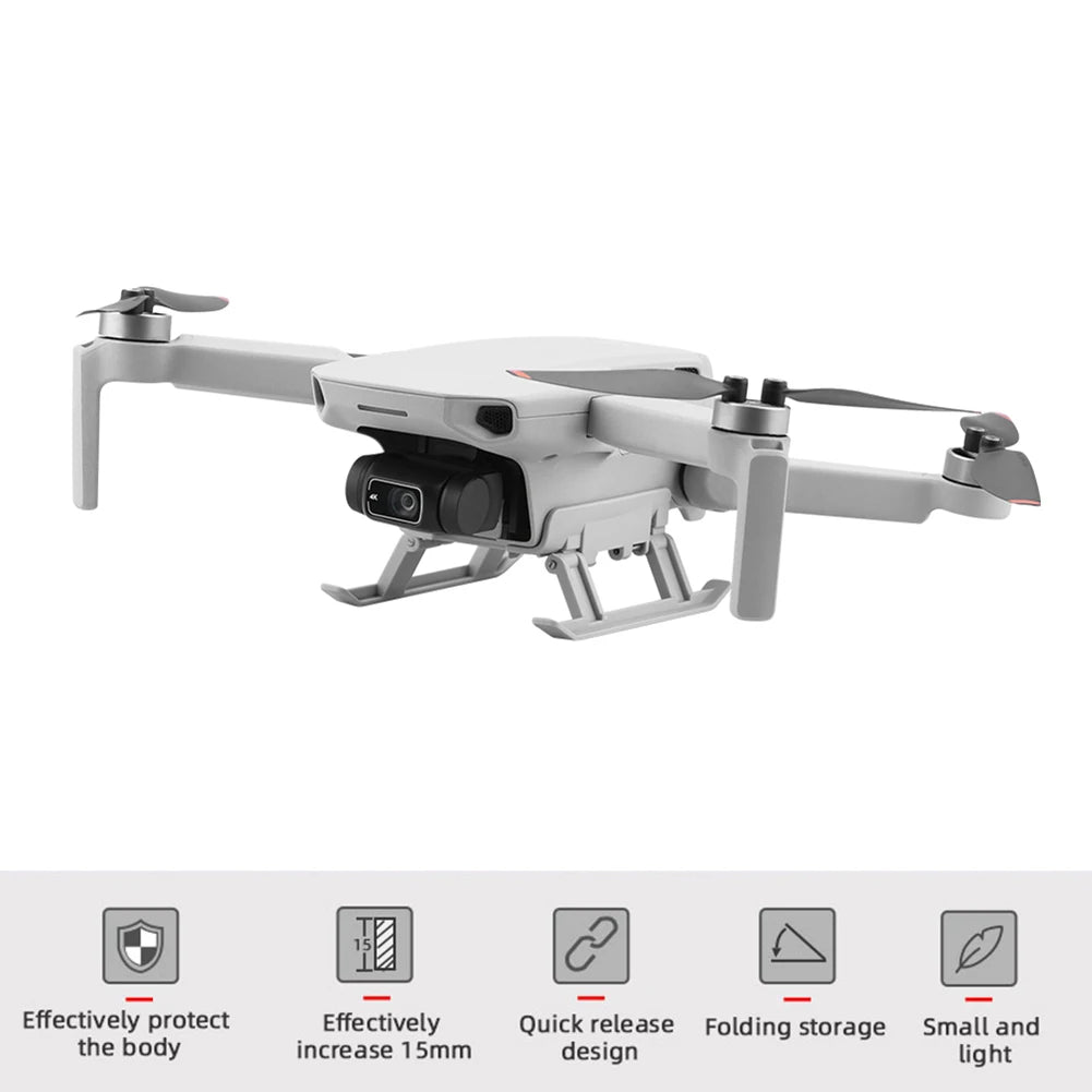 Drone Landing Gear Extended Height Leg, Effectively protect Effectively Quick release Folding storage Small and the body increase 1Smm design