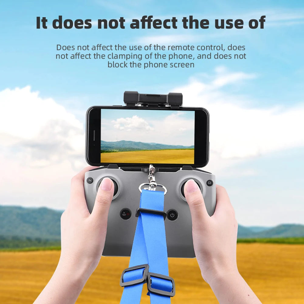 حزام حامل جهاز التحكم عن بعد لـ DJI AIR 2S Mini 2 Mavic Air 2 طائرات بدون طيار حبل الرقبة حزام أمان حبال كاميرا طائرات بدون طيار ملحقات 13 Remote Control Holder Strap for DJI