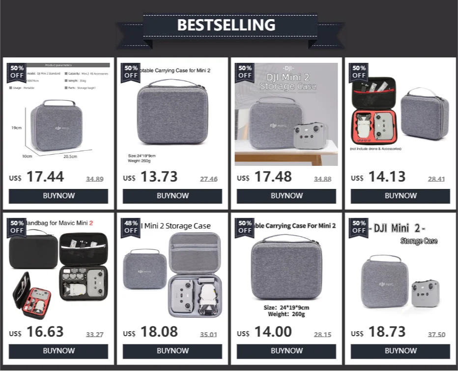 BESTSELLING 50% 50.% plable Camying Case tr Miri 2