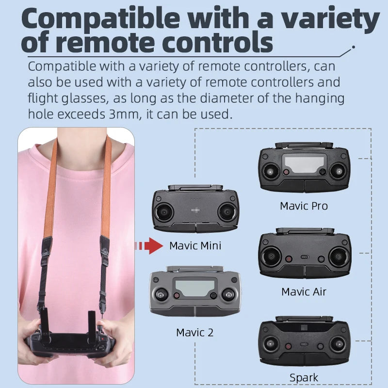 can also be used with a variety of remote controllers and flight glasses . the diameter