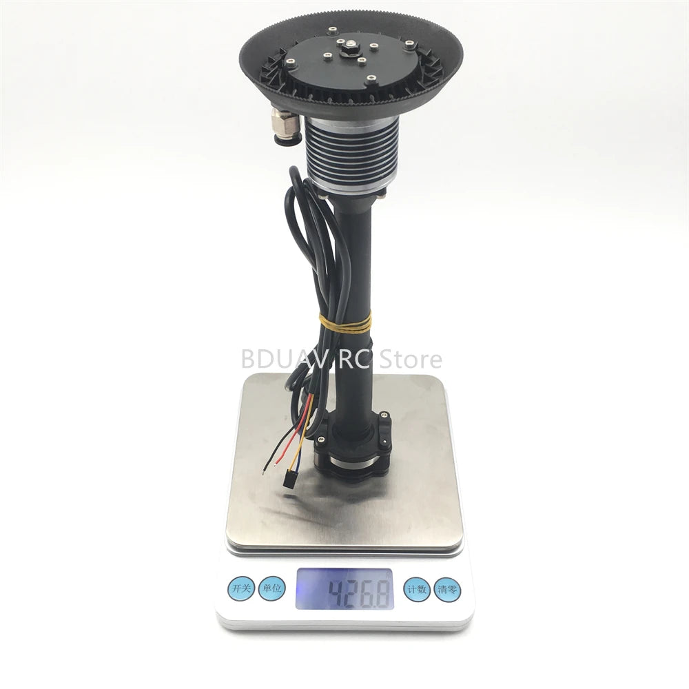 5810 فوهة الانحلال المعدنية بالطرد المركزي مع 12S 14S ESC لـ Dji T20 T30 T40 حماية النباتات الزراعية بدون طيار ملحقات طائرة بدون طيار للزراعة 19 the airflow generated by the rotation of the surrounding blades is atomized once .