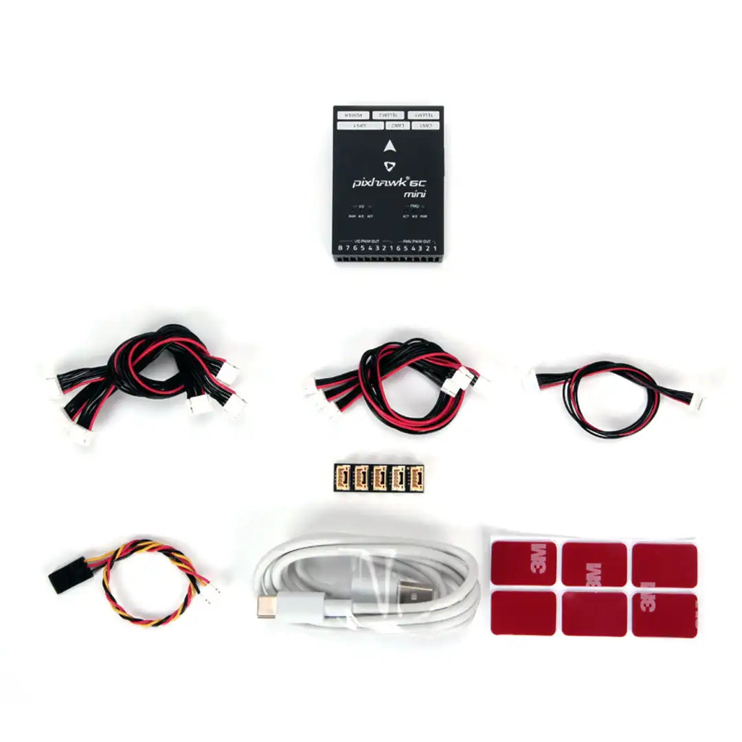 Holybro Pixhawk 6C Mini Flight Control, a vibration isolation system to filter out high-frequency vibration and reduce noise . the system