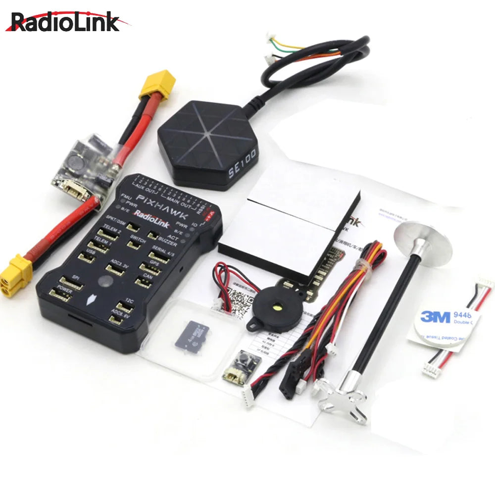Radiolink Pixhawk PIX APM Flight Controller - With M8N GPS Buzzer 4G SD Card Telemetry Module For RC FPV Drone Quadrocopter Toys 16 Radiolink Pixhawk PIX APM Flight Controller, the real king of the open source flight controller made by Radiolink.