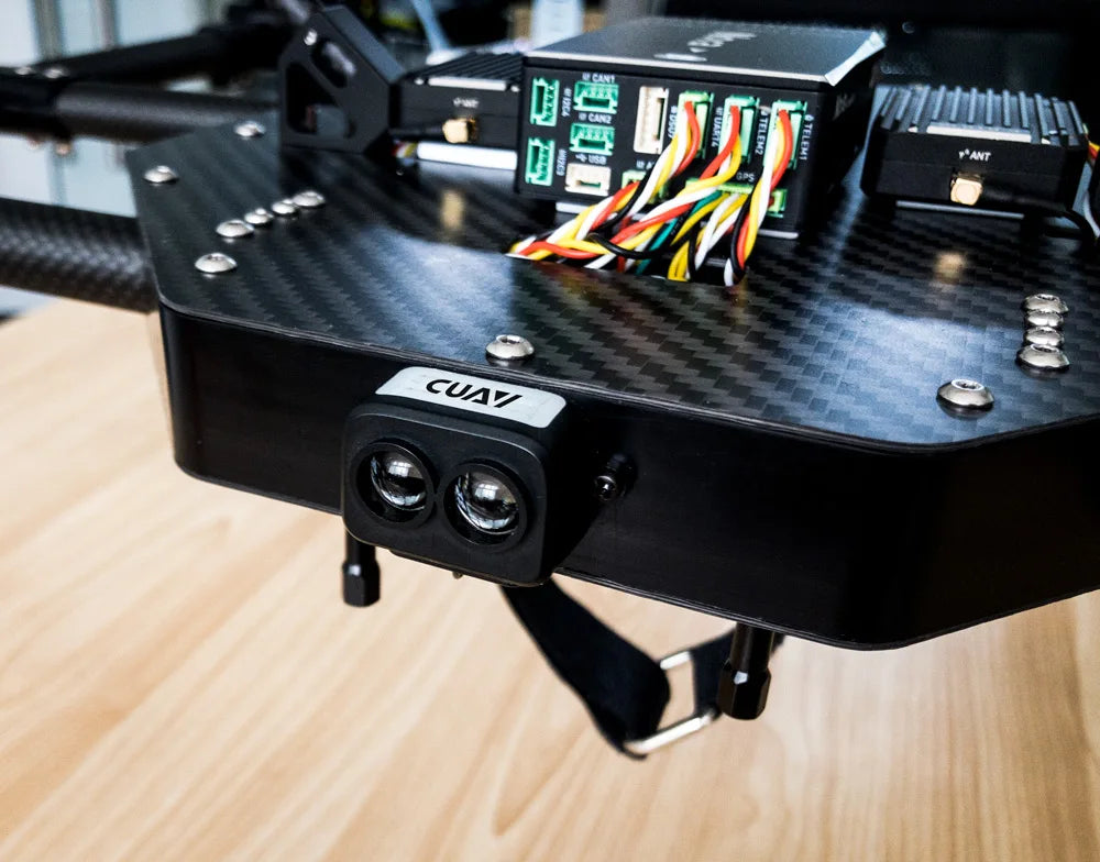 طائرة بدون طيار CUAV جديدة بدون طيار FPV V5 + الطيار الآلي Pixhawk وحدة تحكم في الطيران مع وحدة ليدار رادار TF Luna 13 module has a high stability, high precision, high sensitivity distance detection . 0.2