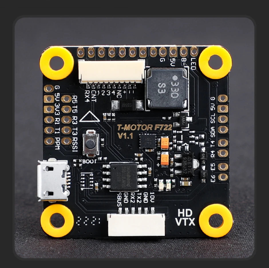 T-motor F7 HD Stack - F7 HD Flight Controllerfor + F55A Pro II ESC For FPV RC Drone Freestyle Racing Quadcopter 6 T-motor F7 HD Stack SPECIFICATIONS Brand Name : T