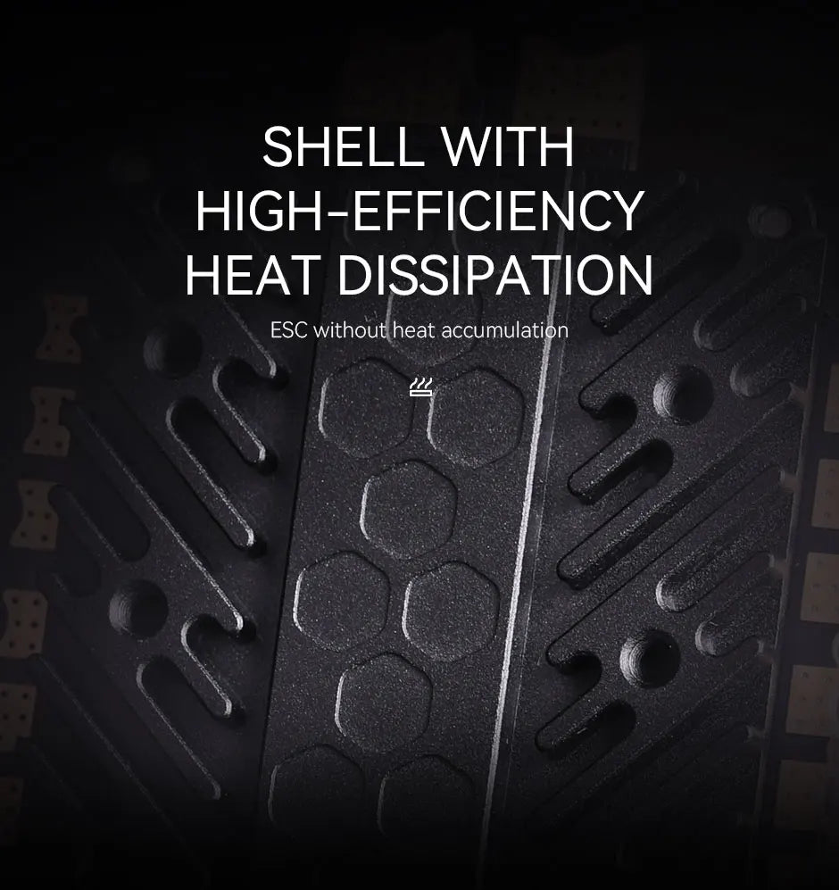 T-MOTOR 8IN1 CINE F7 60A STACK, SHELL WITH HIGH-EFFICIENCY HEAT DISSIPATION ESC without