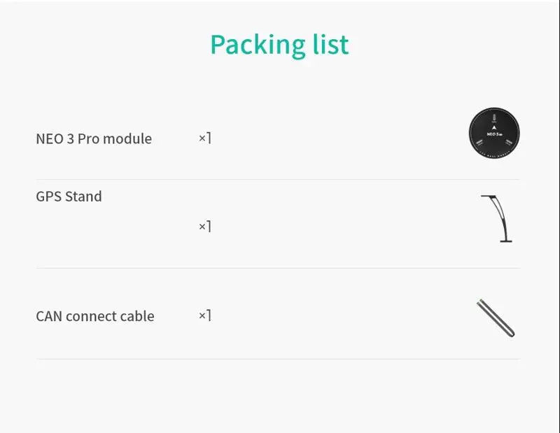CUAV NEW Pixhack Pixhawk V5+ Autopilot, Packing list NEO 3 Pro module GPS Stand CAN connect