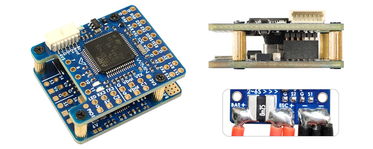 MATEK F405-WMN, Dupont 2.54 pins (Board is shipped unsoldered