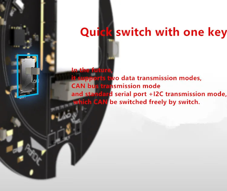 Hex Pixhawk2.1 Flight Controller, it supports two data transmission modes, CAN bus transmission mode and standard serial port +I2