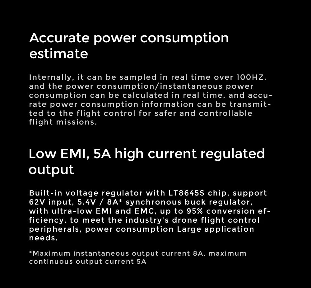 Cuav Can Pmu, power consumption/instantaneous power consumption can be calculated in real time over 100hZ
