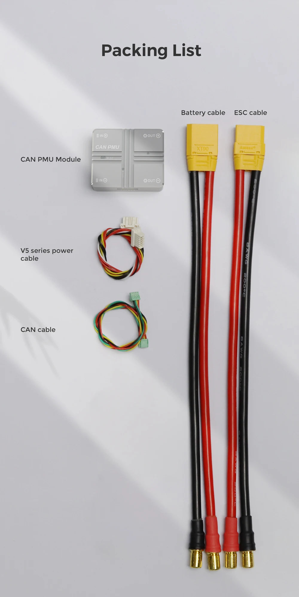 Cuav Can Pmu, each PMU unit is factory calibrated to ensure good consistency and high accuracy Notes -