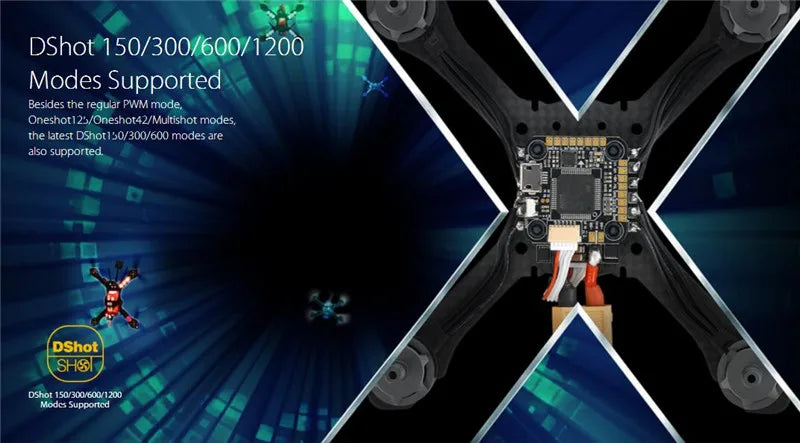 Hobbywing Nano F4 مع OSD - جهاز التحكم في الطيران Hobbywing XRortor Nano F4 الجديد لطائرة RC FPV Quadcopoter Drone 6 Hobbywing Nano F4 With OSD, DShot 150/300/600/1200 Modes Supported Besides the