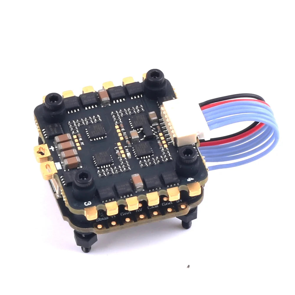 جهاز التحكم في الطيران Skystars F411 Mini HD - 20x20 مم Ko40 40A 3-6S ESC Stack لسباق Betaflight RC Drone FPV 10 Skystars F411 Mini HD Flight Controller Stack, when you twist the wires of the camera VTX and RX you don't