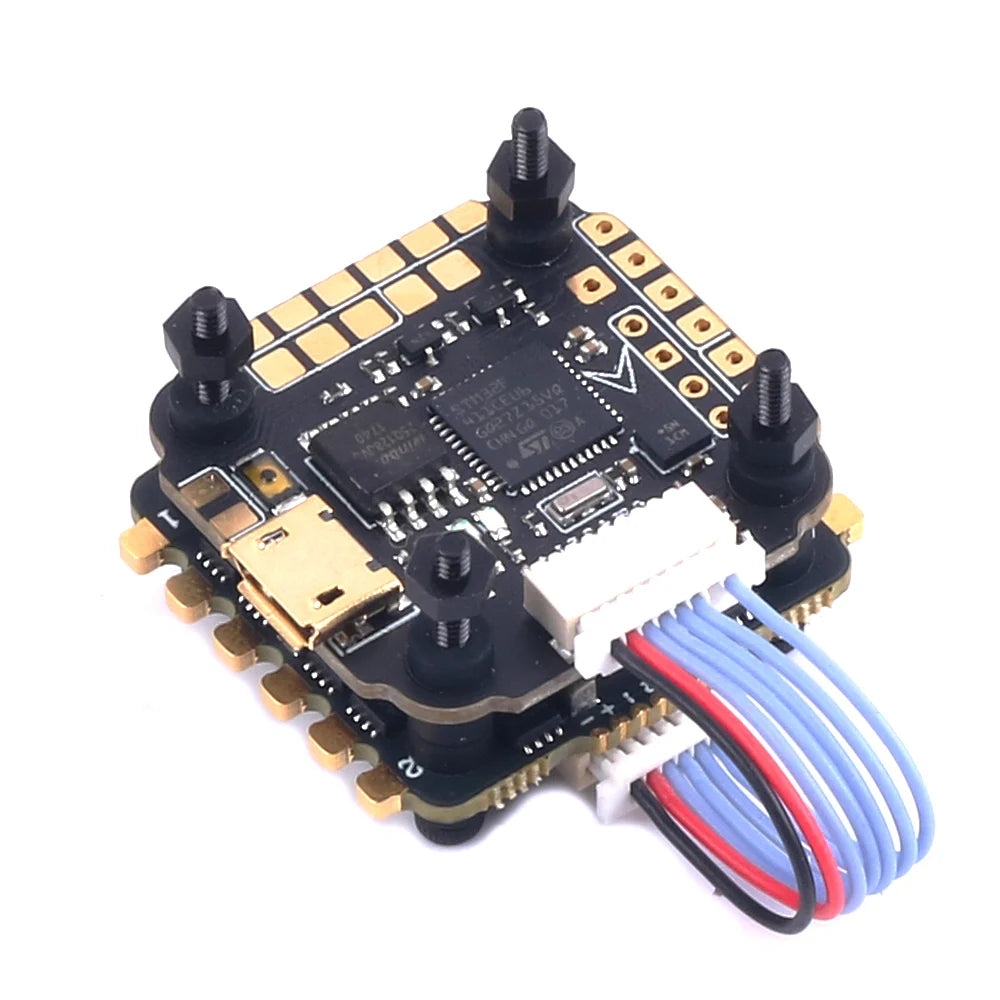 جهاز التحكم في الطيران Skystars F411 Mini HD - 20x20 مم Ko40 40A 3-6S ESC Stack لسباق Betaflight RC Drone FPV 11 Skystars F411 Mini HD Flight Controller Stack - 20x20mm Ko