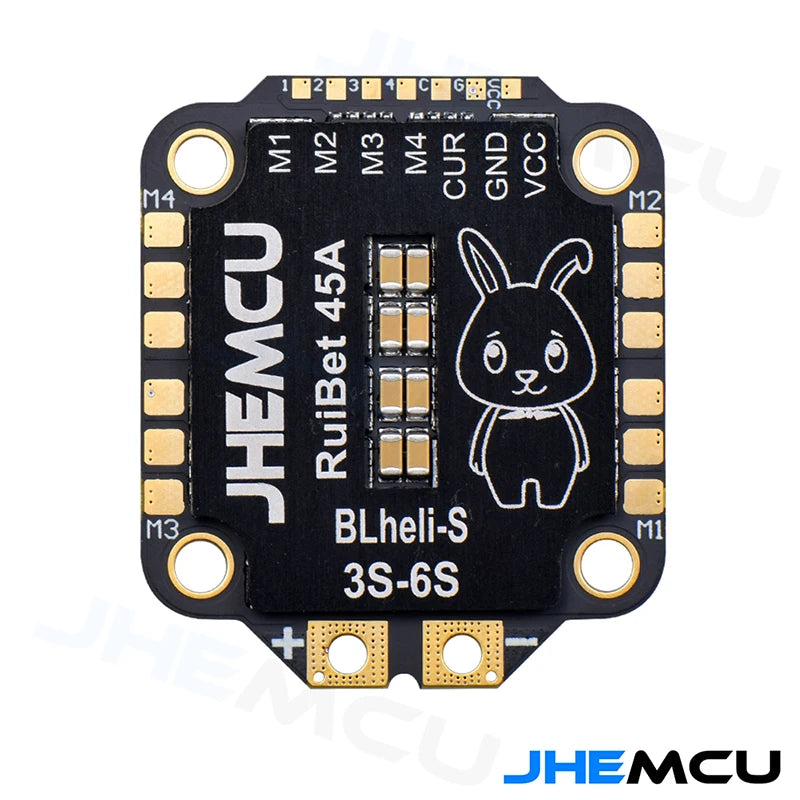 FPV Flight Controller Stack - JHEMCU RuiBet 45A/55A BLHELI_S Dshot600 3-6S Brushless 4in1 ESC 30X30mm for FPV Freestyle Flight Controller Stack DIY Parts 11 FPV Flight Controller Stack SPECIFICATIONS Wheelbase : 39.5