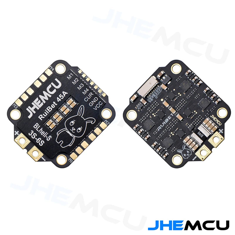 FPV Flight Controller Stack - JHEMCU RuiBet 45A/55A BLHELI_S Dshot600 3-6S Brushless 4in1 ESC 30X30mm for FPV Freestyle Flight Controller Stack DIY Parts 13 FPV Flight Controller Stack SPECIFICATIONS Wheelbase : 39.5
