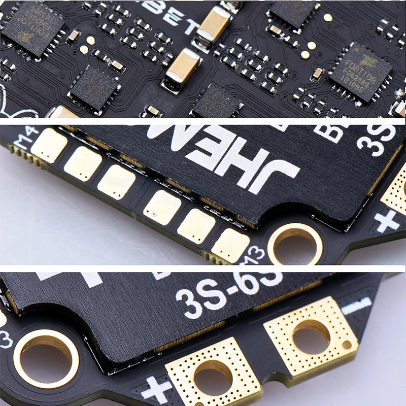 FPV Flight Controller Stack - JHEMCU RuiBet 45A/55A BLHELI_S Dshot600 3-6S Brushless 4in1 ESC 30X30mm for FPV Freestyle Flight Controller Stack DIY Parts 16 FPV Flight Controller Stack SPECIFICATIONS Wheelbase : 39.5