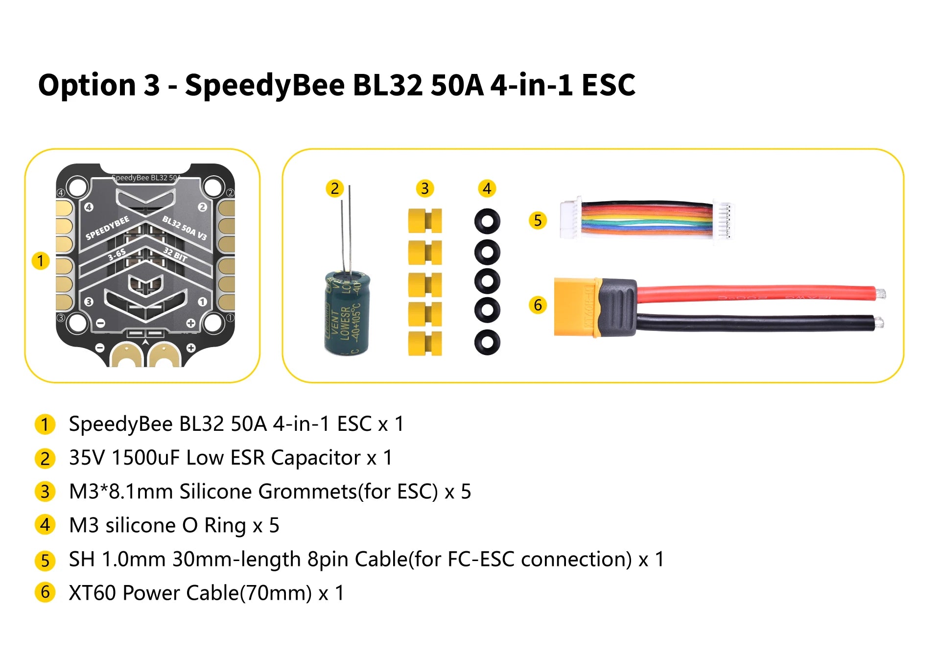 SpeedyBee F7 V3 BL32 50A 30x30 Stack, if your producthas any quality problems, you can always contact us via Aliexpress.