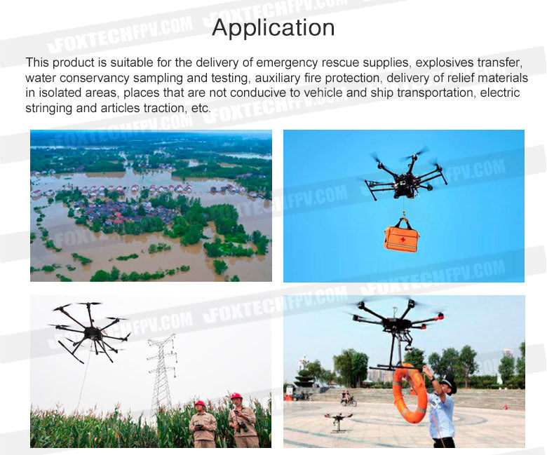 Helicopter's versatile uses: emergency response, sample collection, firefighting, transportation of supplies and equipment.