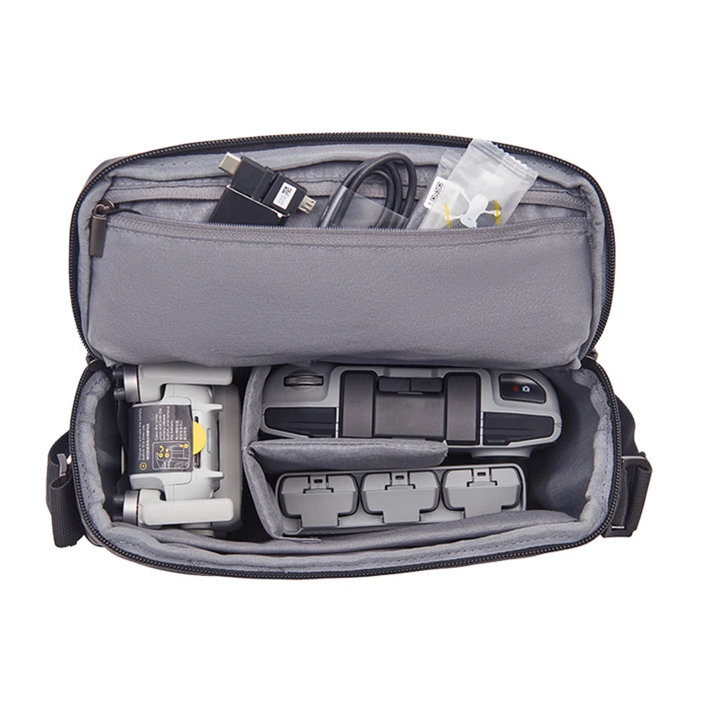 For DJI Mini 4 Pro Storage Bag, it organizes neatly and is compact and comfortable to carry around