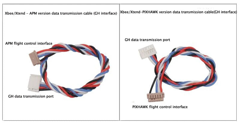 CUAV Cable, Xbee Xtend APM version data transmission cable (GH interface) (