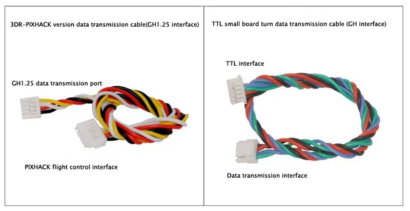 CUAV Cable, 3DR-PIXHACK version data transmission cable(GHI.25 Interface) T