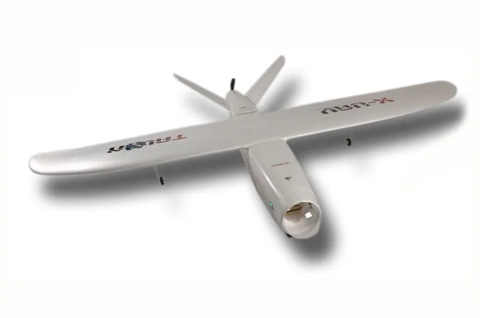 طائرة X-UAV Talon EPO 1718 مم جناحيها على شكل حرف V إصدار أبيض FPV طائرة شراعية طائرة RC 9 with a 4S 14.8V 10,000mAh LiPoly battery, flight times are long