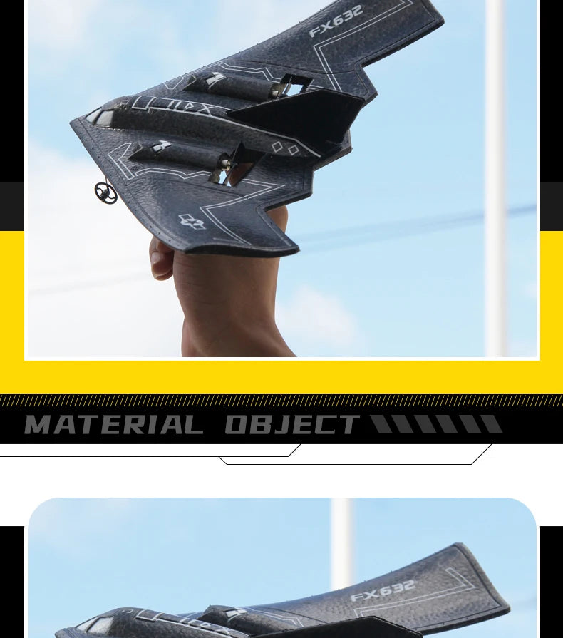 Rc Plane B2 Stealth Bomber, built-in gyroscope flight stabilization system makes flying easier