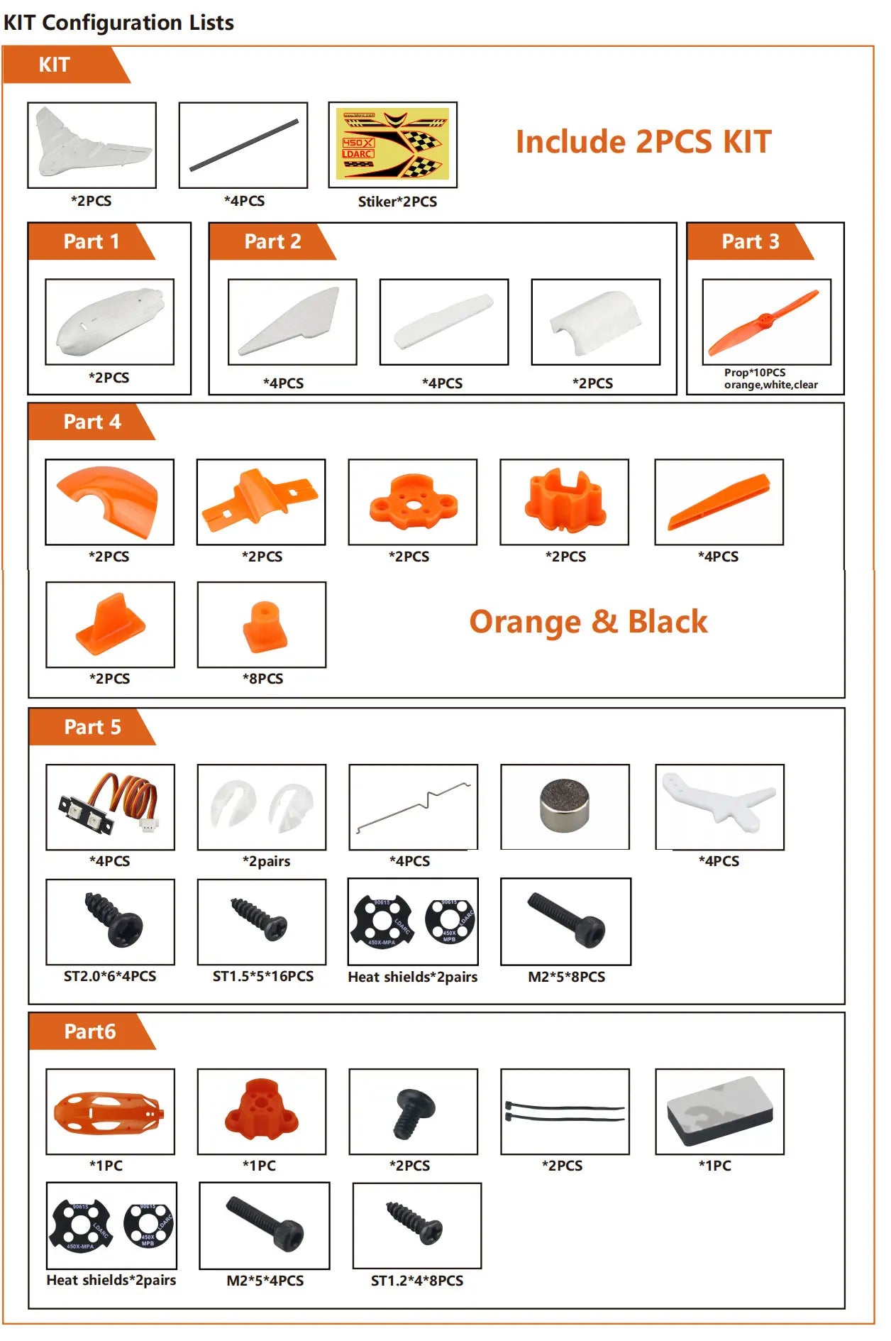 KIT 45024 Include 2PCS [KIT LDARC] *2PC
