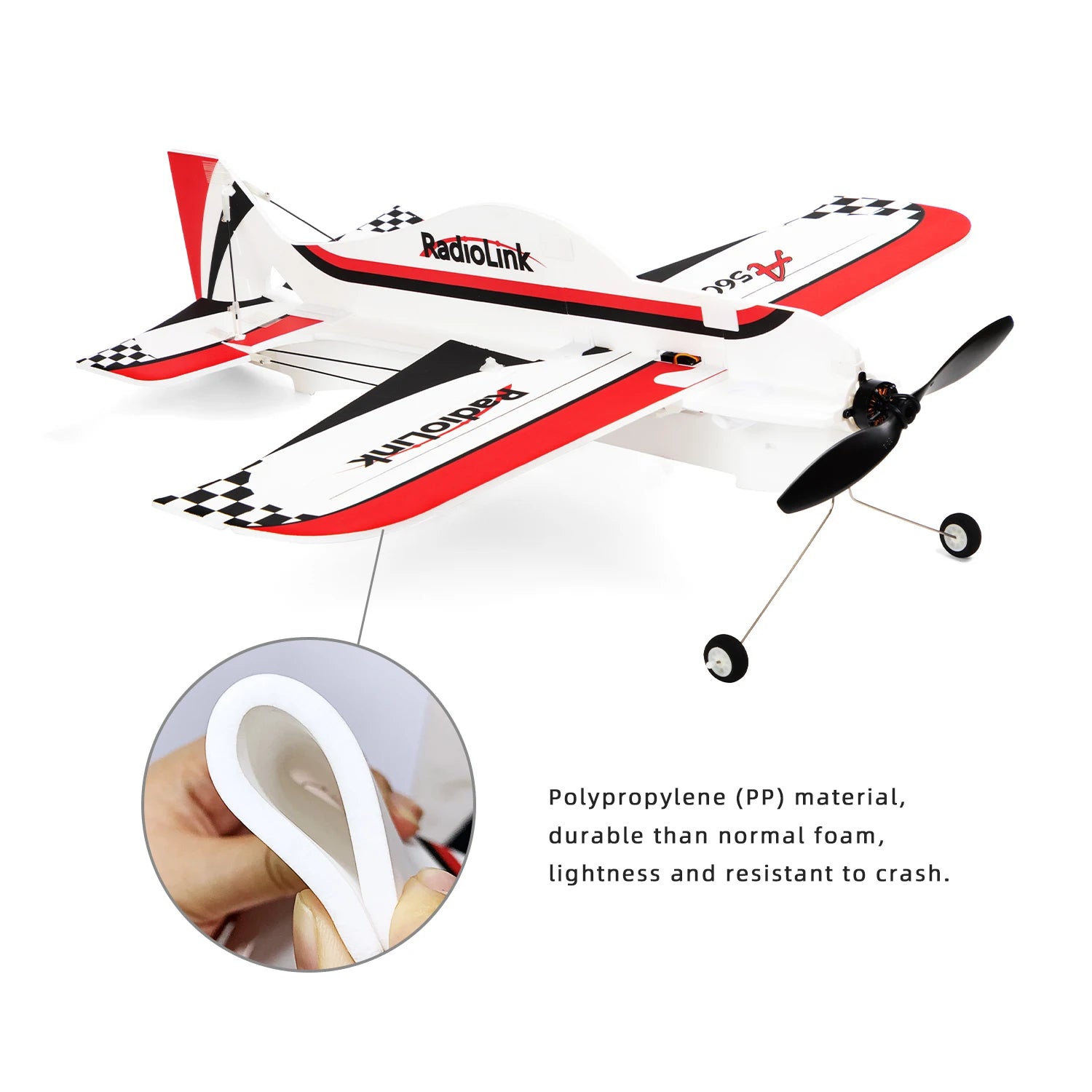 Radiolink A560 Airplane, Polypropylene (PP) material, durable than normal foam, lightness and resistant to