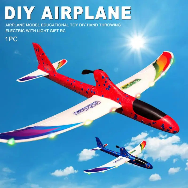 aeProduct.getSubject() Hand Throwing Airplane, AIRPLANE MODEL EDUCATIONAL TOY DIY HAND THROWING