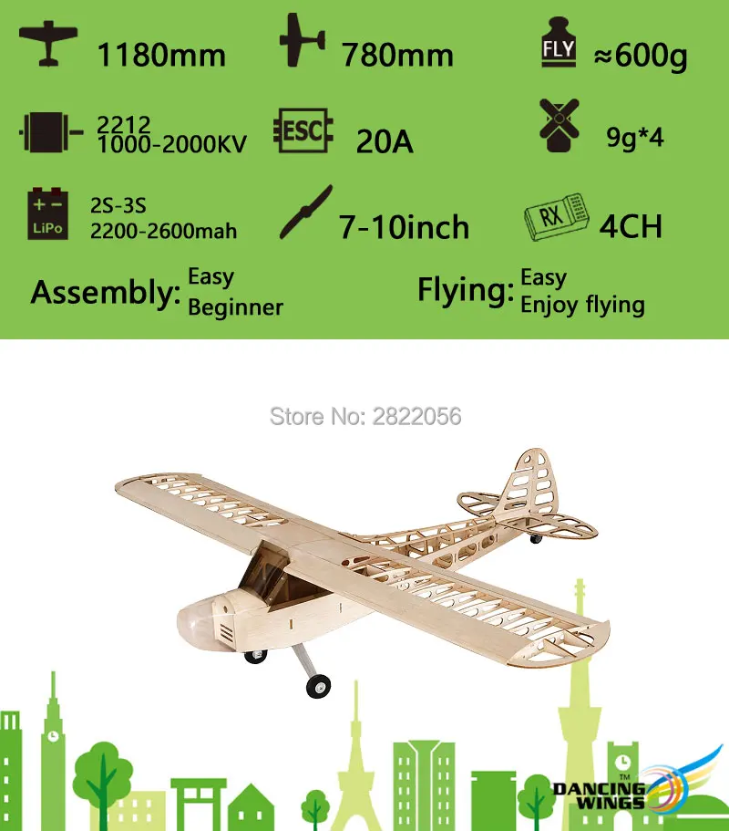 J3 Balsawood Airplane, Assembly: Beginner Flying: Enjoy flying Store No; 2822056 Av