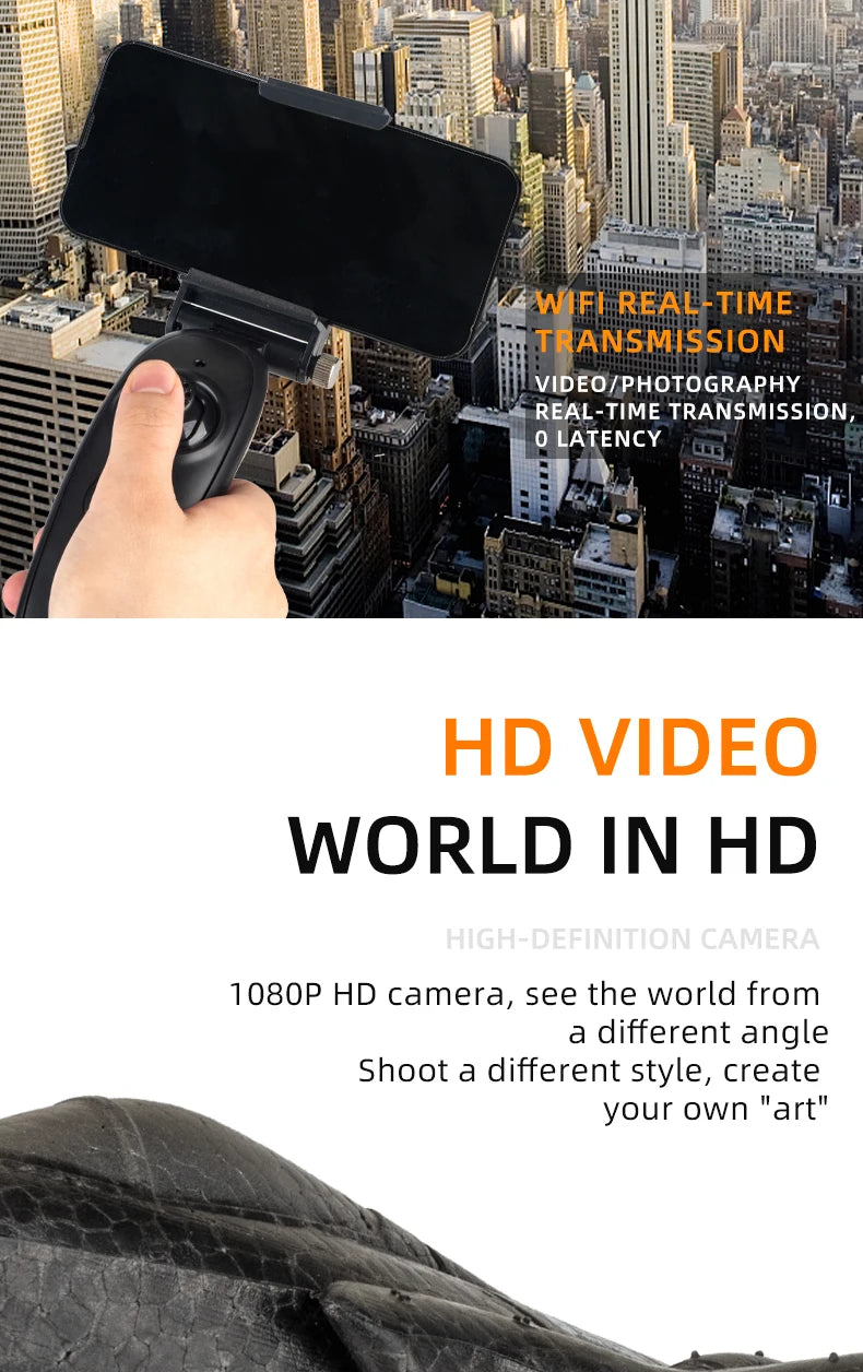 X66 Foam RC Airplane, WIFI REAL-TIME TRANSMISSION VIDEO/PHOTOGRAPHY