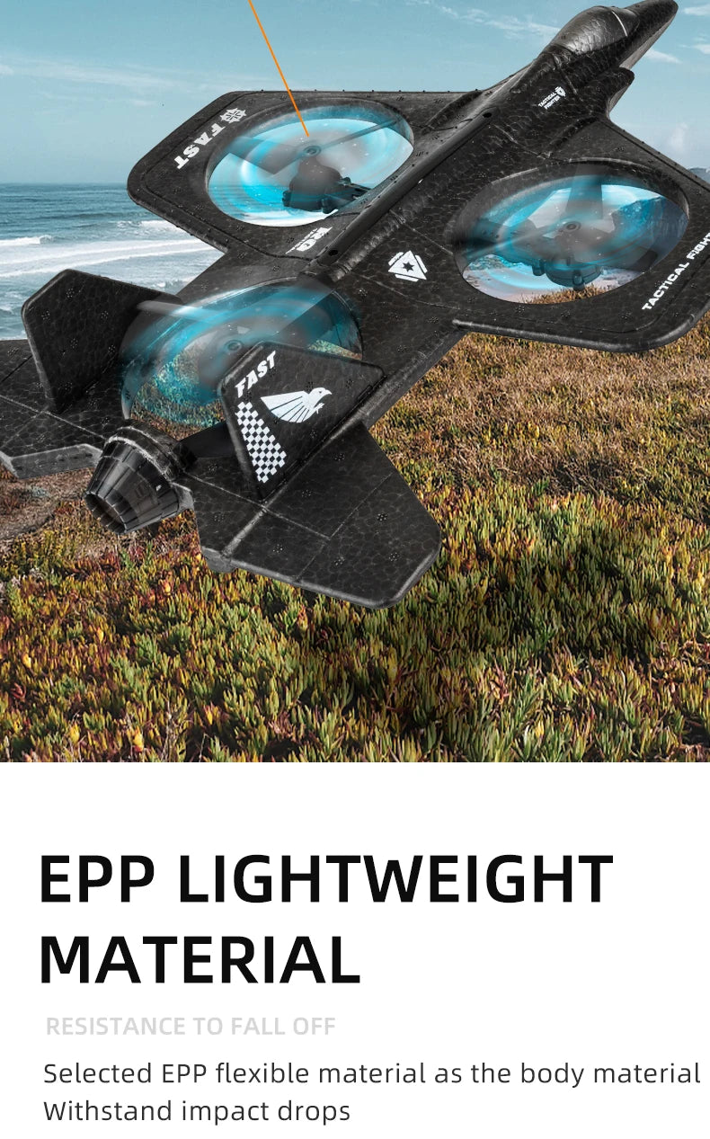 X66 Foam RC Airplane, EPP LIGHTWEIGHT MATERIAL RESISTANCE TO FALL OFF S