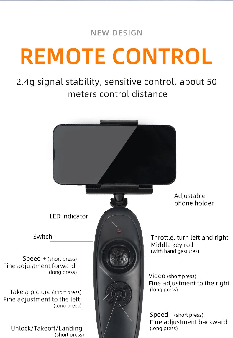 X66 Foam RC Airplane, 2.4g signal stability, sensitive control, about 50 meters control distance Adjustable phone holder